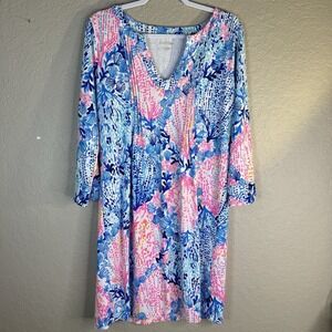 Lilly Pulitzer Beverlynn Shift Dress In Sway With Me Print Large